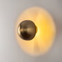 Opviq Lámpara de Pared de Metal Dorado